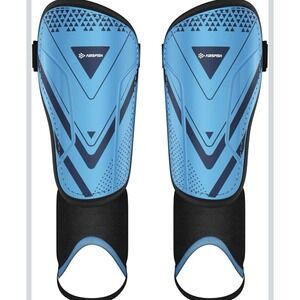 Kids Shin Guards‎ Soccer Blue Sz Medium 15-18yrs Unisex NEW